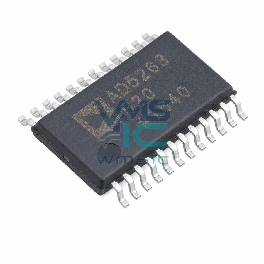 四通道 15V 256 位數字电位计，支援 SPI/I2C 接口 AD5263BRUZ20 TSSOP-24