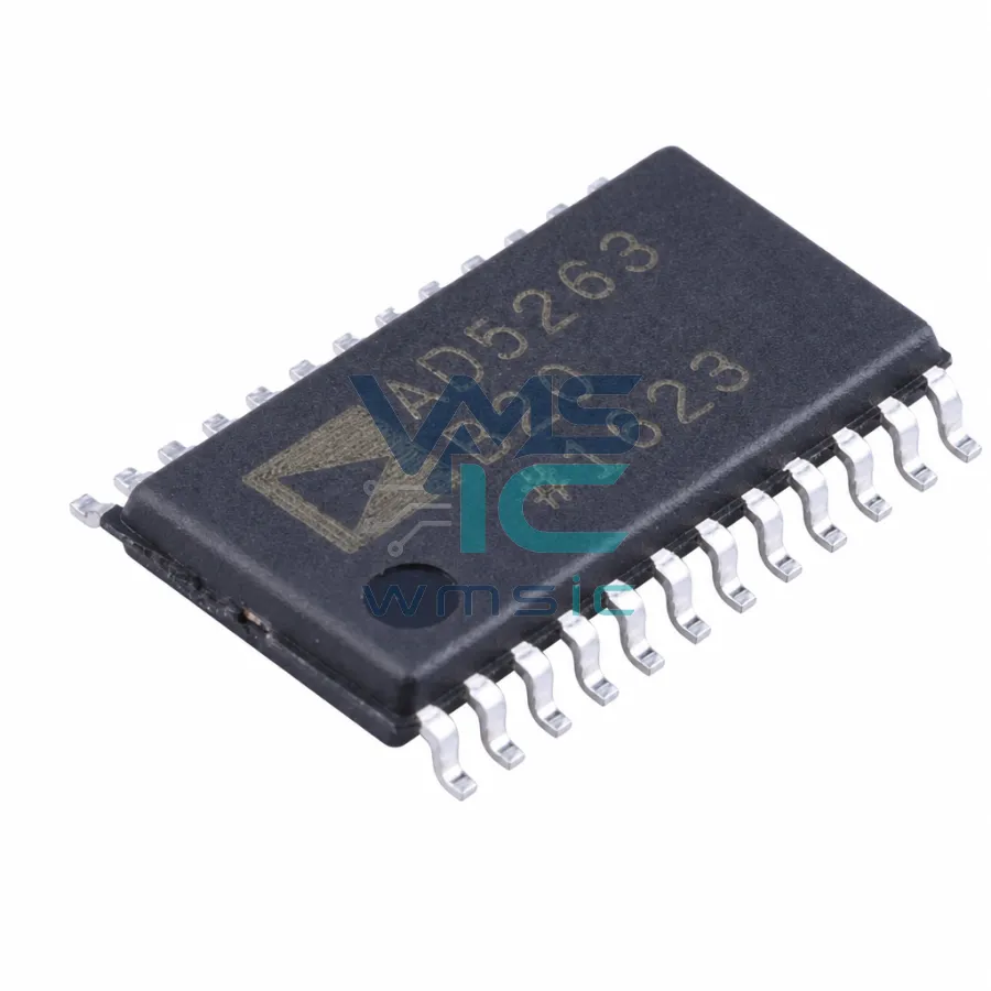 四通道、15 V、256位數字电位计，提供引脚可選的SPI/I2C AD5263BRUZ20 TSSOP-24