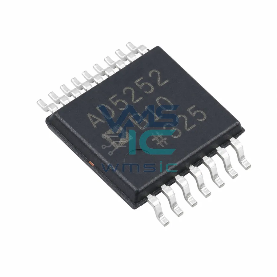双64/256位I2C非易失性存储数字电位器 AD5252BRUZ10 TSSOP-14