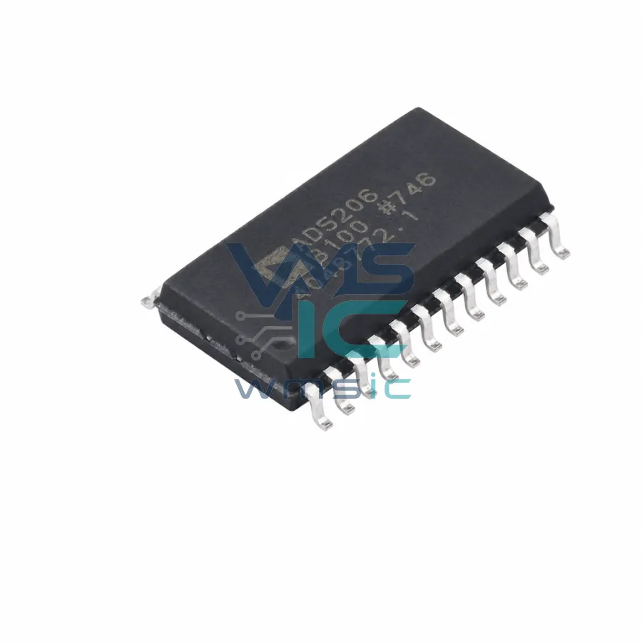 6通道、256位数字电位计 AD5206BRZ100 SOIC-24-300mil
