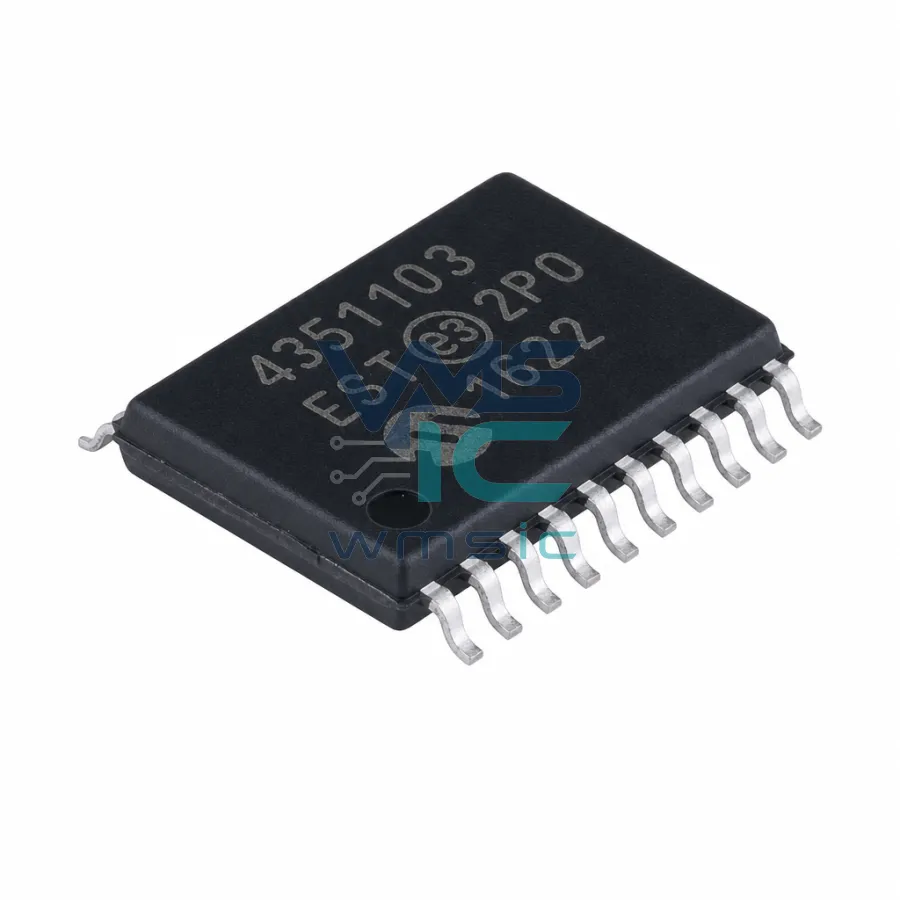 带易失性存储器的7/8位四路SPI数字电位计 MCP4351 TSSOP-20