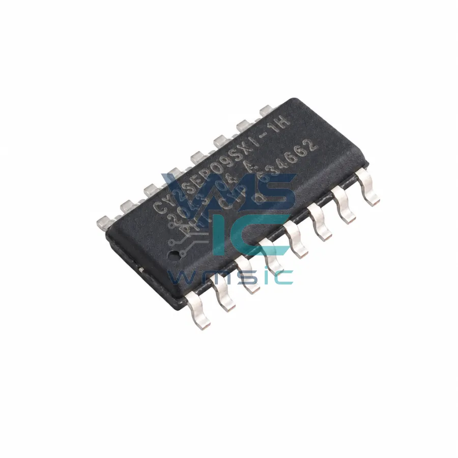 2.5 V或3.3 V，10 MHz - 220 MHz，低抖动，九输出零延迟缓冲器 CY23EP09SXI SOIC-16