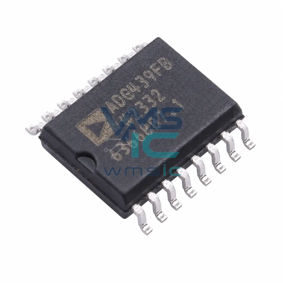 高性能4通道模拟多路复用器，具有故障保护功能 ADG439FBRWZ SOIC-16-300mil