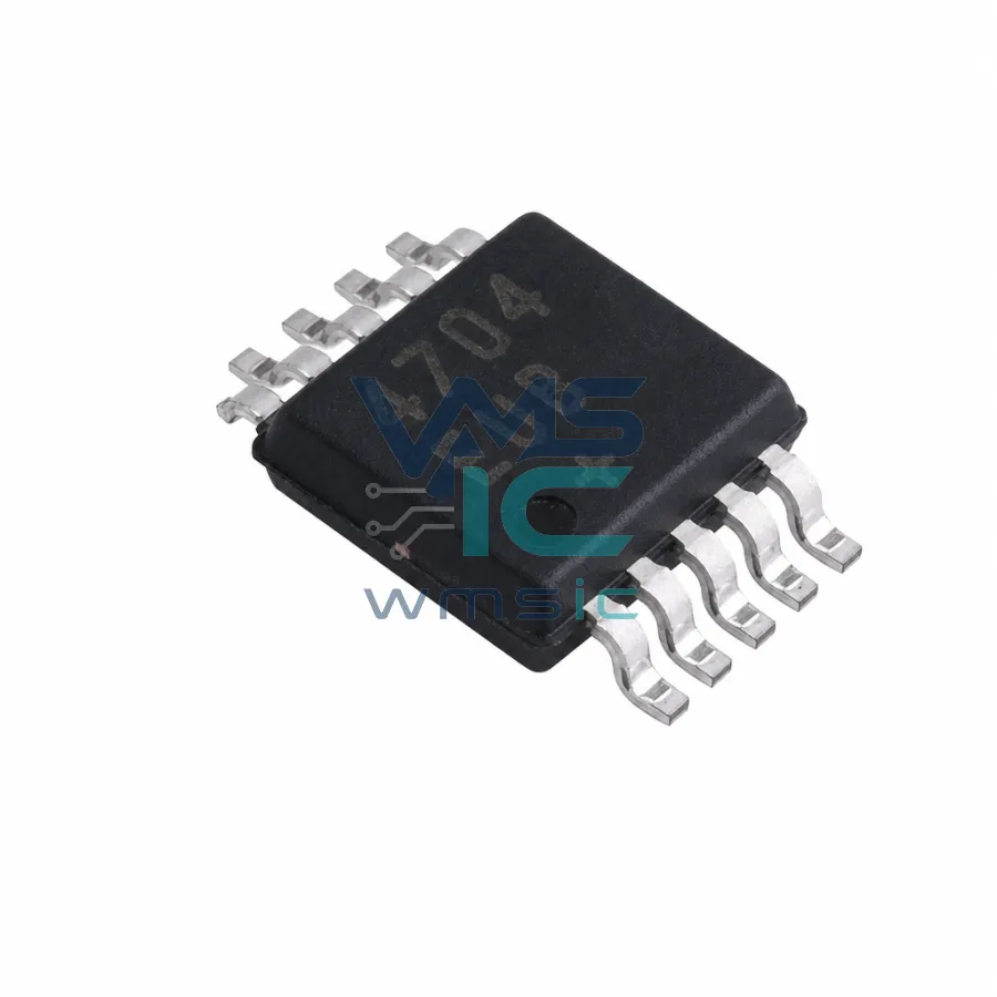 低電壓，60Ω，4:1模拟多路复用器在QFN封裝中 MAX4704EUB MSOP-10