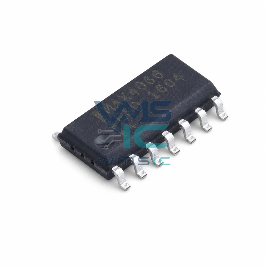 低成本、低电压、四路、SPST、CMOS模拟开关 MAX4066ESD SOIC-14