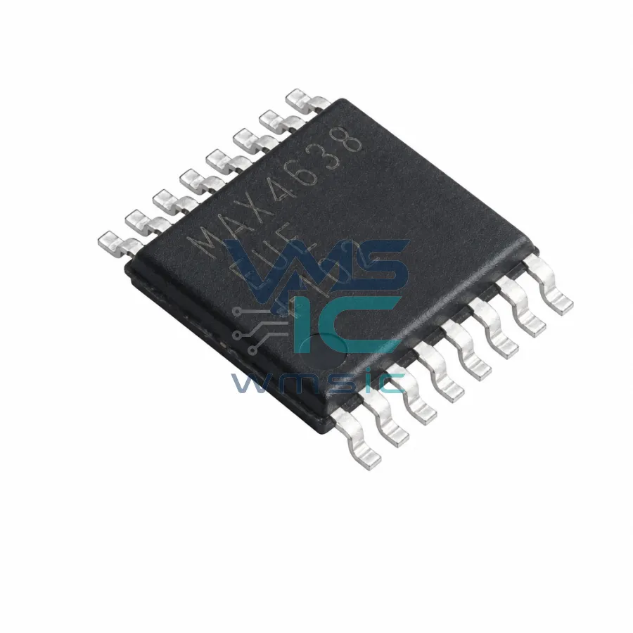 3.5Ω, 单8:1和双4:1低电压模拟多路复用器/解复用器 MAX4638EUE TSSOP-16