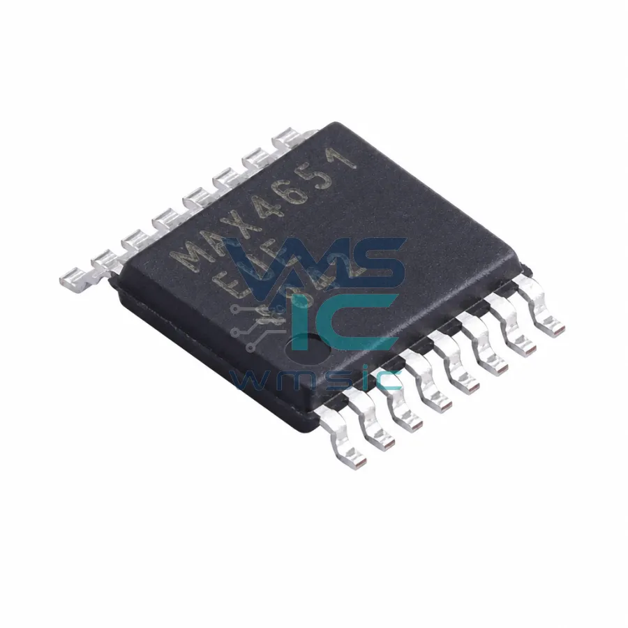 低电压、4Ω、四路、SPST、CMOS模拟开关 MAX4651EUE TSSOP-16-EP