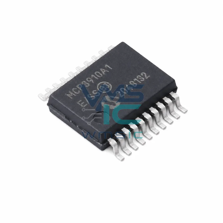 MCP3910A1-E/SS 3V Dual-Channel Analog Front End for Energy Metering MCP3910A1 SSOP-20-208mil