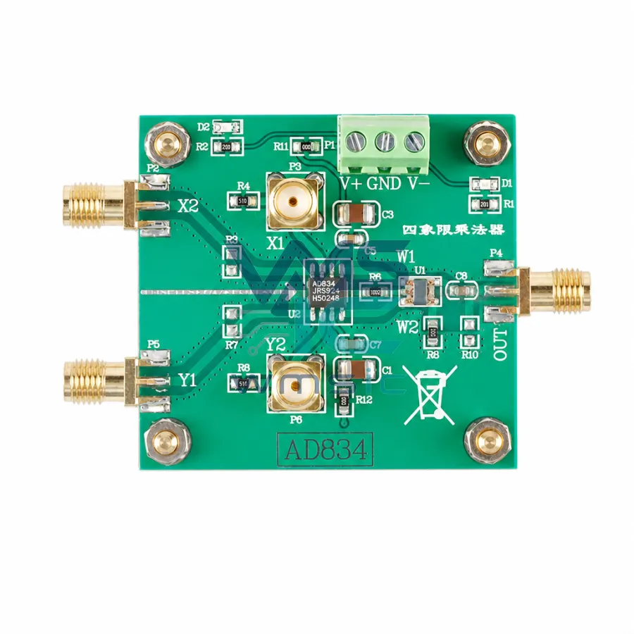 AD834 500MHz Four-Quadrant Multiplier Module Frequency Doubler Signal Conditioning Power Control AD834