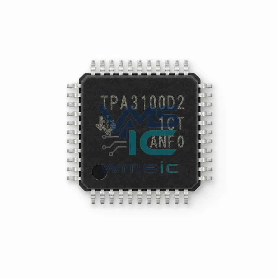 TPA3100D2PHPR 20W Stereo Class-D Audio Power Amplifier TPA3100D2PHPR HTQFP-48(7x7)
