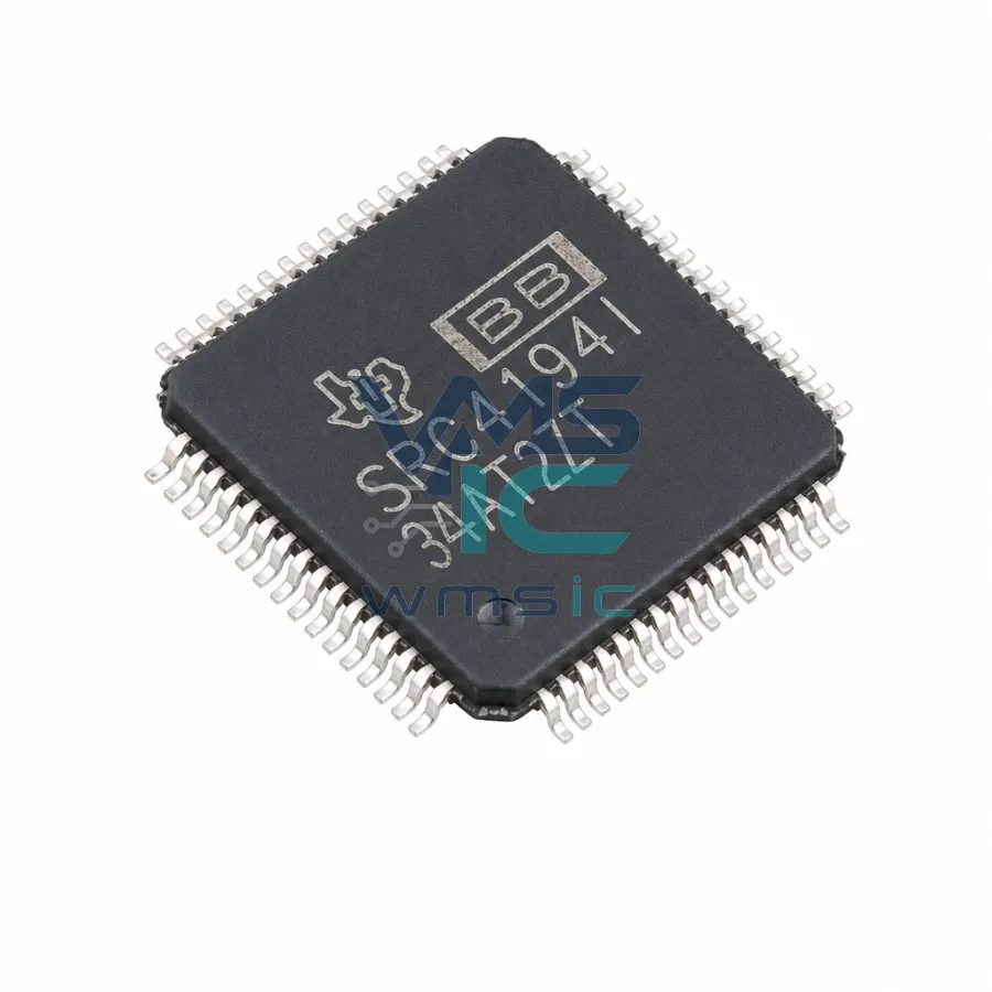 SRC4194IPAGR 4-Channel Asynchronous Sample Rate Converter SRC4194IPAGR TQFP-64(10x10)