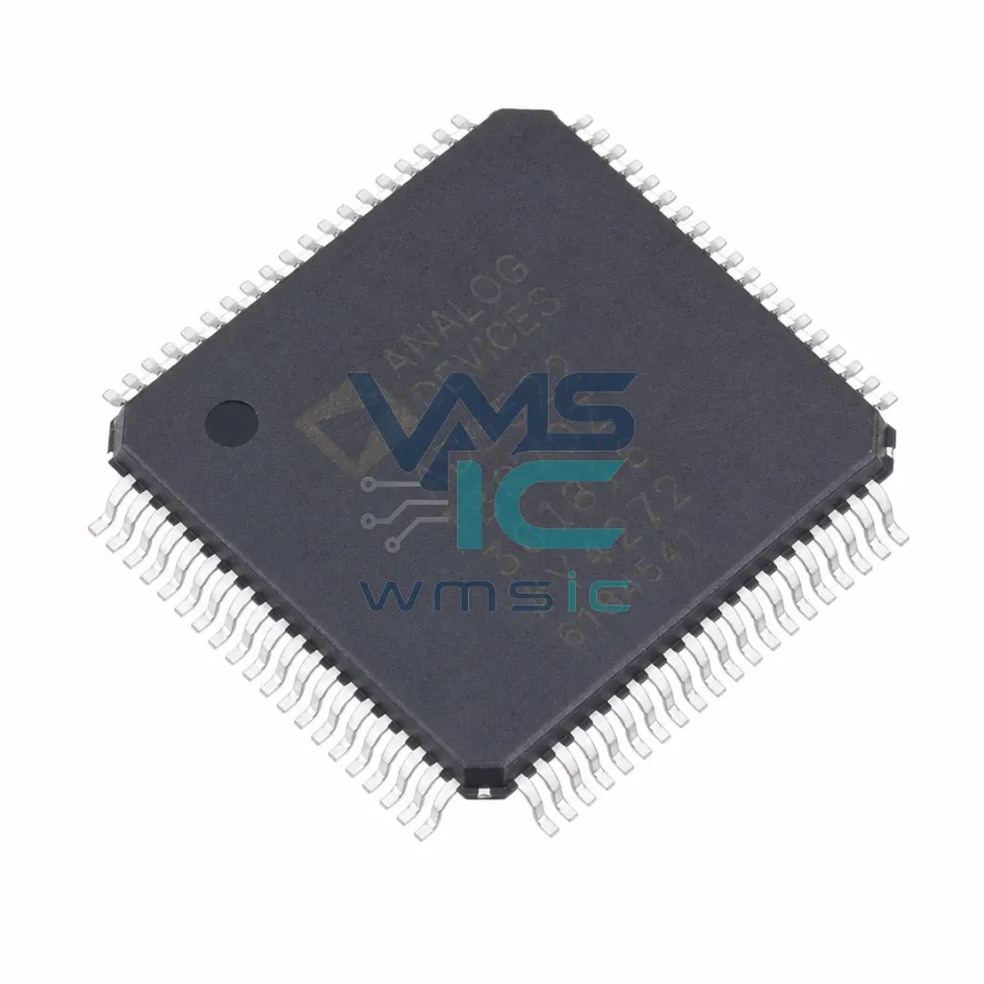 四通道參數测量單元，集成16位电平设置DAC AD5522JSVDZ TQFP-80-EP(12x12)