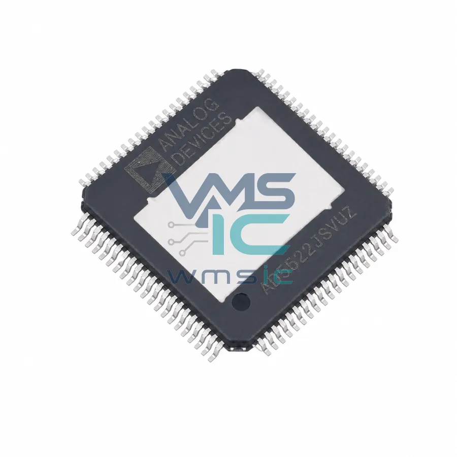 四通道參數测量單元，集成16位电平设置DAC AD5522JSVUZ TQFP-80(12x12)