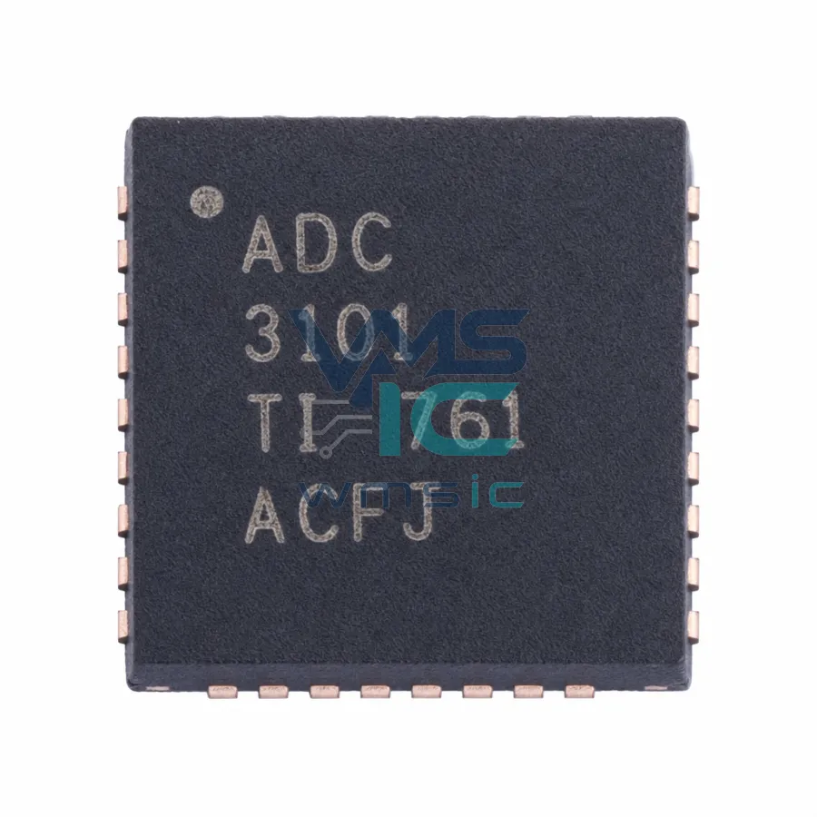 适用於无线手机和便携式音频设备的低功耗立体声ADC，内置miniDSP TLV320ADC3101IRGER VQFN-24-EP(4x4)