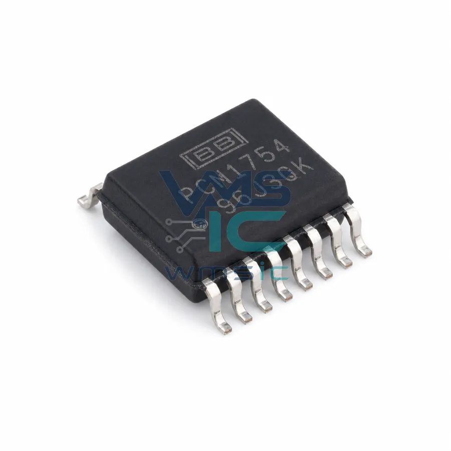 24位、192 kHz采样的增强型多级Δ-Σ音频数模转换器 PCM1754DBQR SSOP-16-150mil