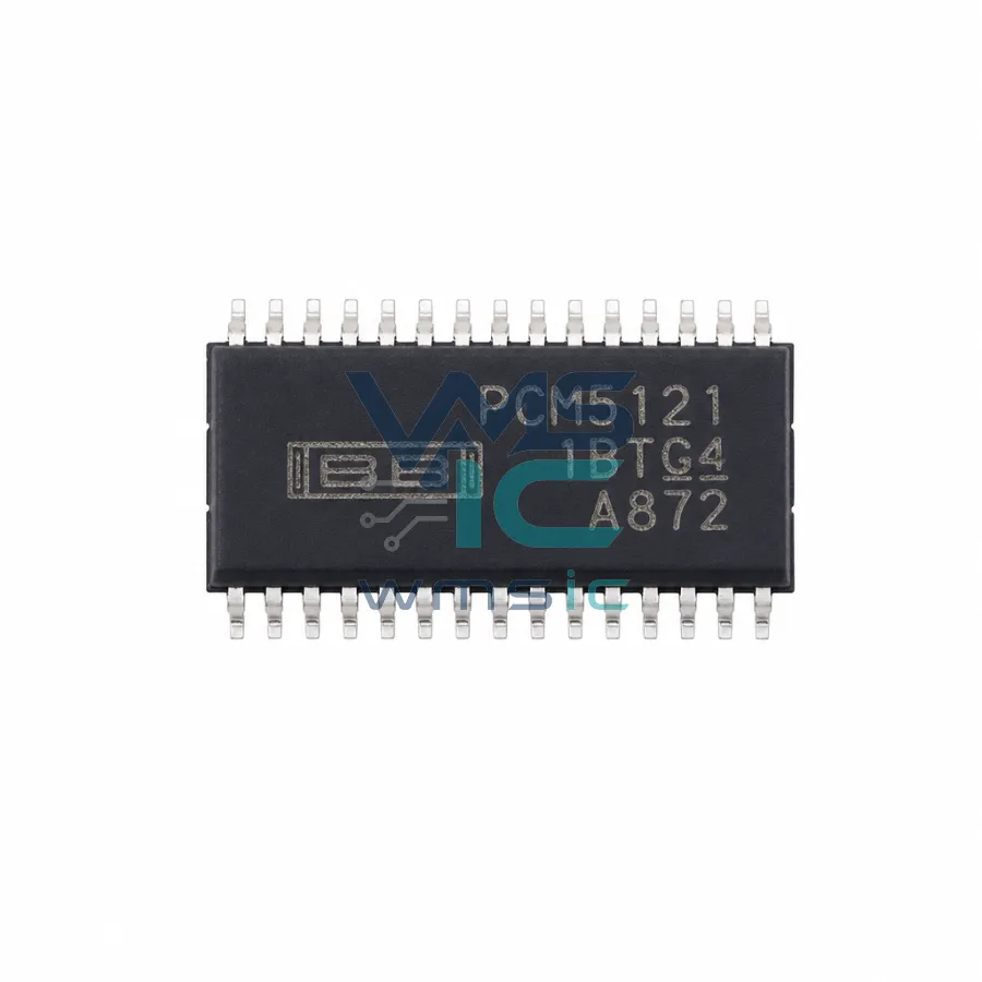具有32位384kHz PCM接口的2VRMS 112dB和106dB音频立体声DAC PCM5121PWR TSSOP-28