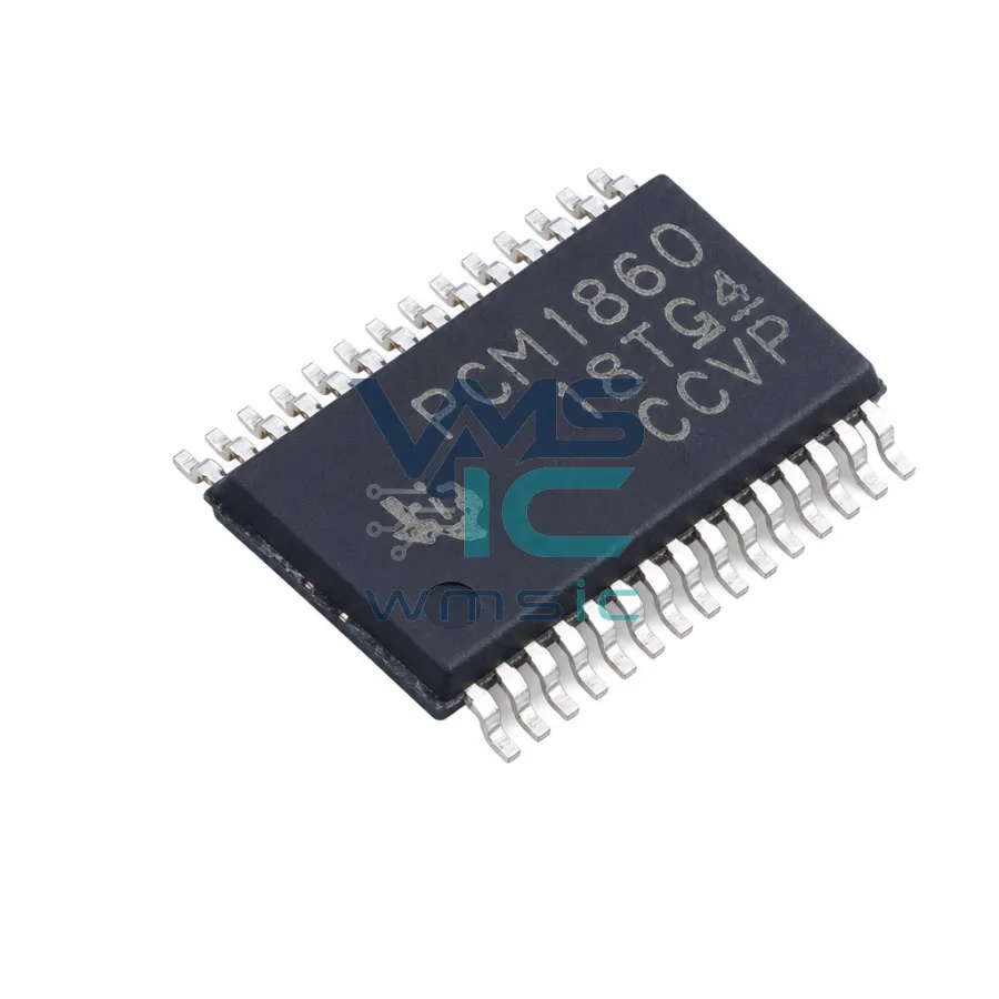 4通道或2通道192kHz音频ADC PCM1860DBTR TSSOP-30