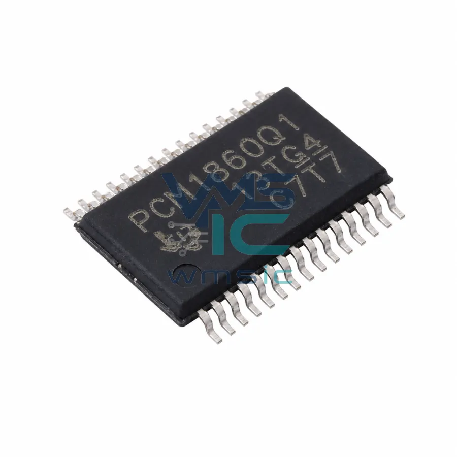 汽车级，4通道或2通道，192kHz音频ADC PCM1860QDBTRQ1 TFSOP-30-175mil