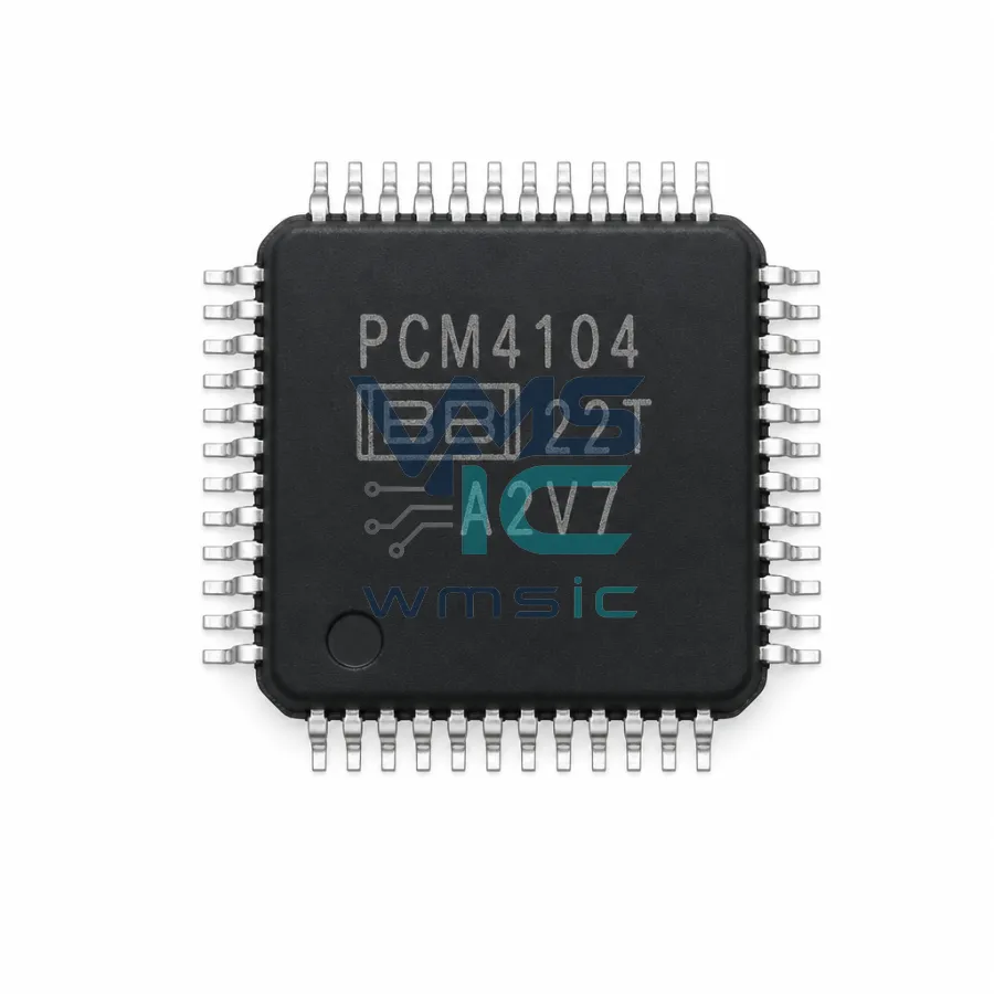 高精度四通道24位216kHz采样率音频数模转换器 PCM4104PFBT TQFP-48(7x7)
