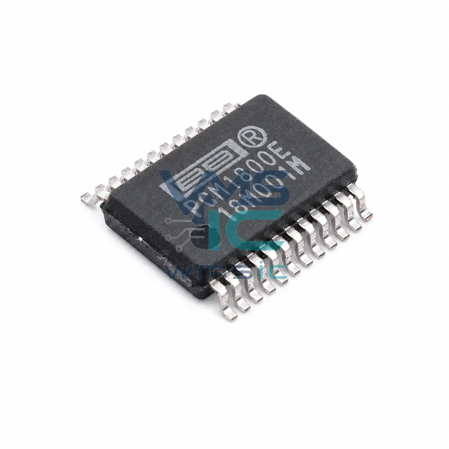单端模拟输入20位立体声模数转换器 PCM1800E SSOP-24