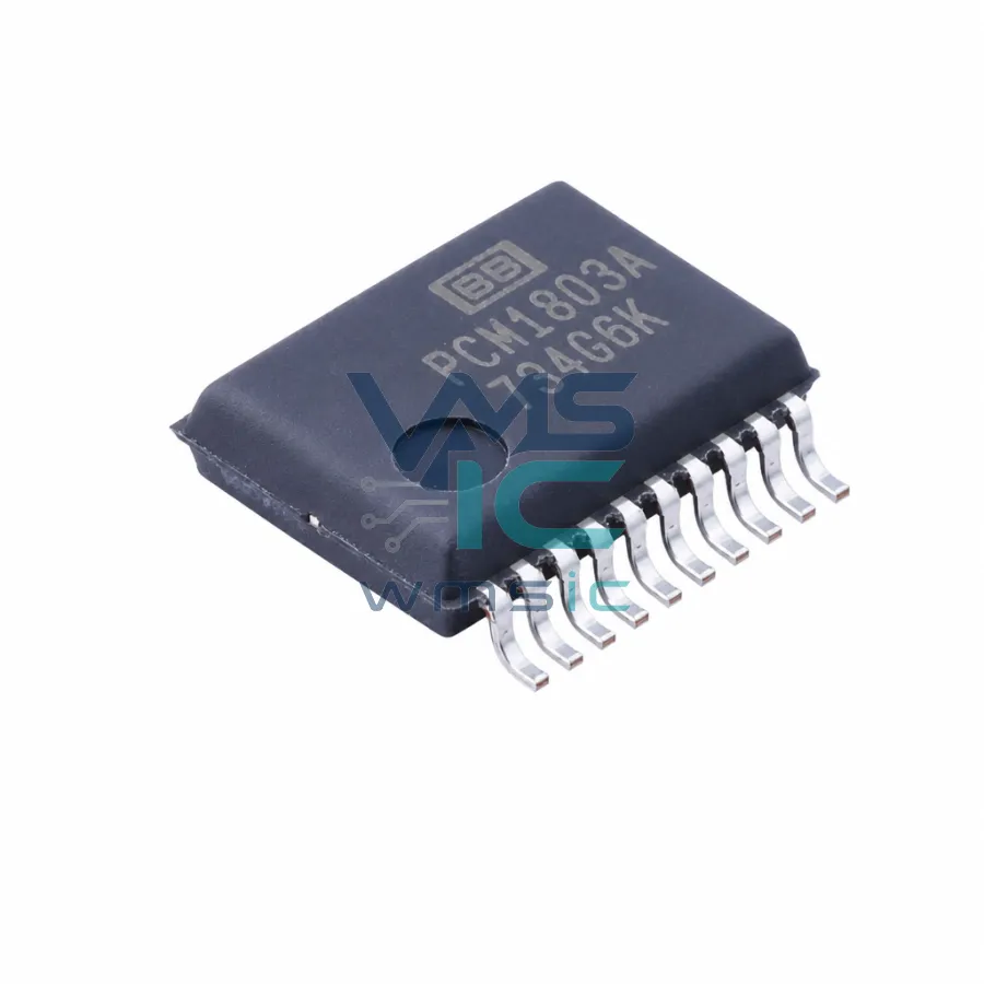 单端模拟输入24位96kHz立体声A/D转换器 PCM1803ADBR SSOP-20