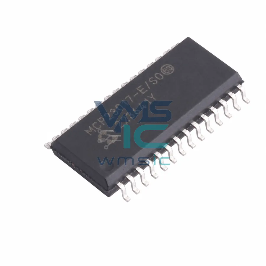 MCP23017T-E/SO 16-Bit I/O Expander with I2C Interface SOIC28 MCP23017T SOIC-28-300mil