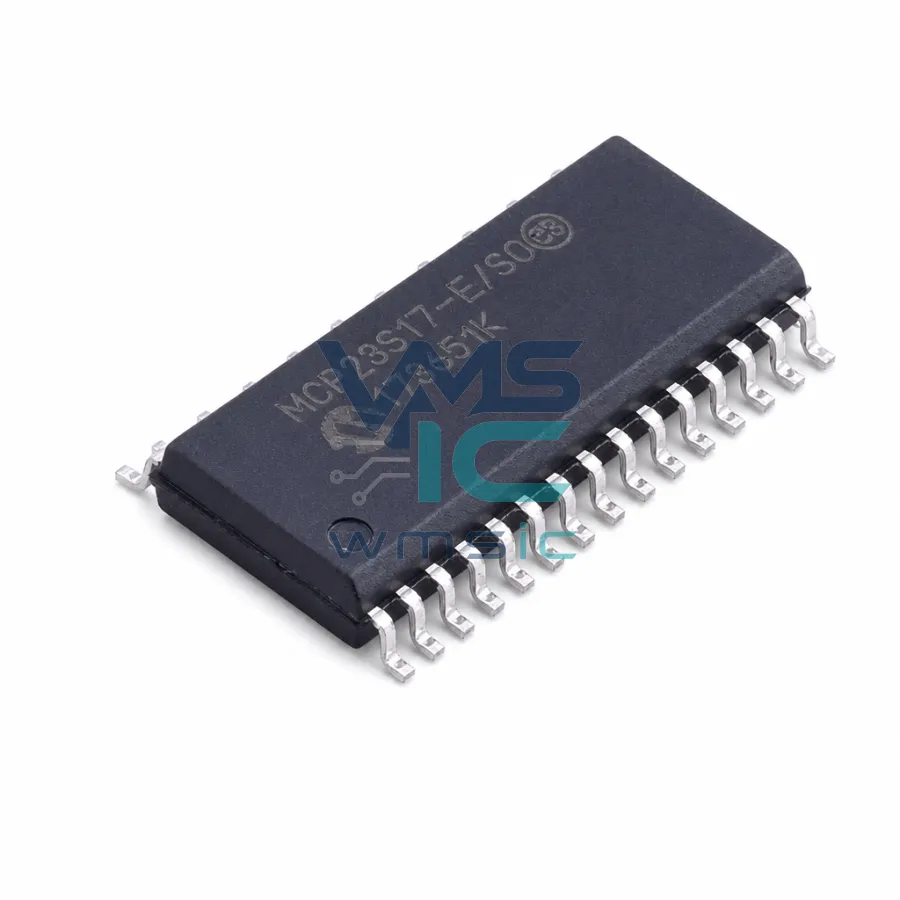 MCP23S17-E/SO 16-Bit I/O Expander with SPI Serial Interface SOIC28 MCP23S17 SOIC-28-300mil