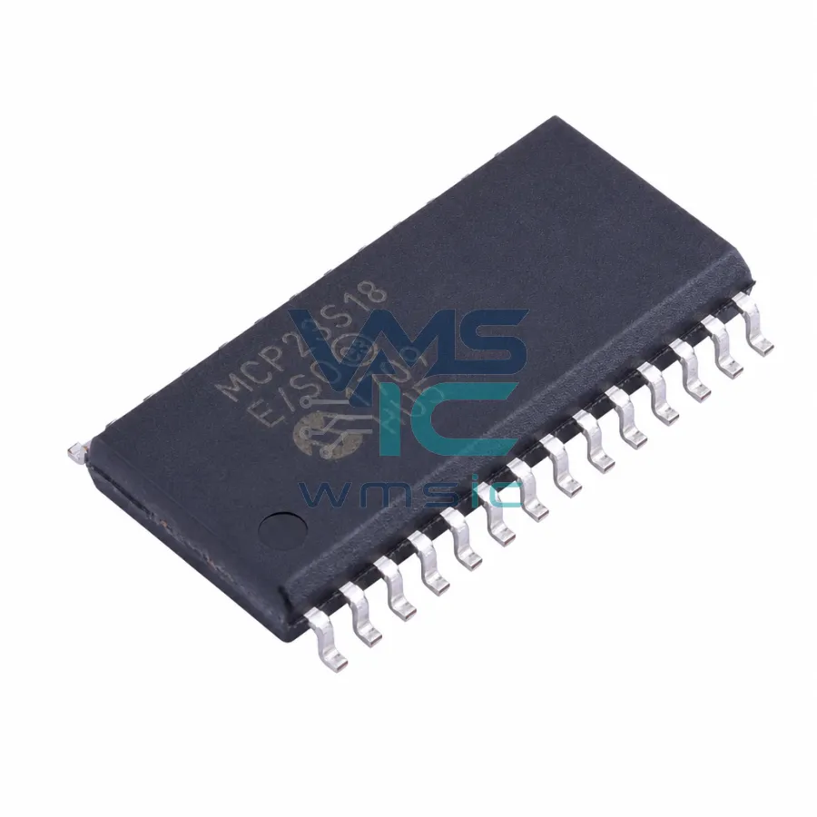 MCP23S18-E/SO 16-Bit I/O Expander with Open-Drain Outputs SOIC28 MCP23S18 SOIC-28-300mil