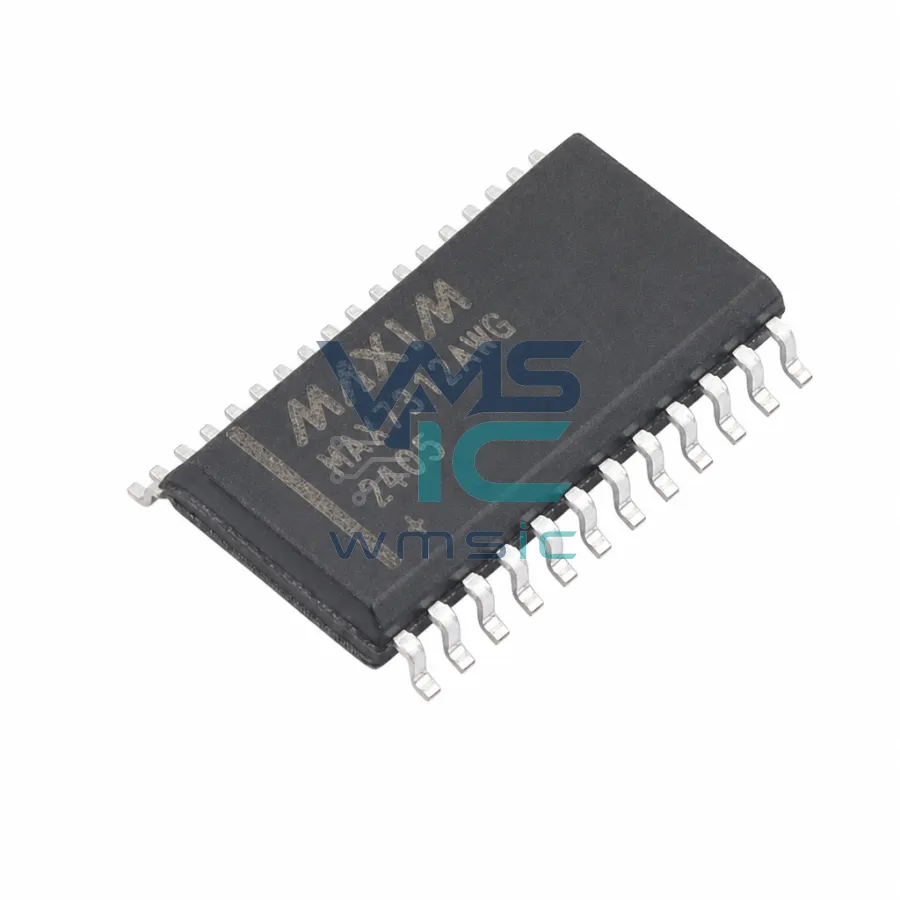 MAX7312AWG+ 16-Bit I/O Port Expander with Interrupt and Hot Insertion MAX7312AWG SOIC-24-300mil
