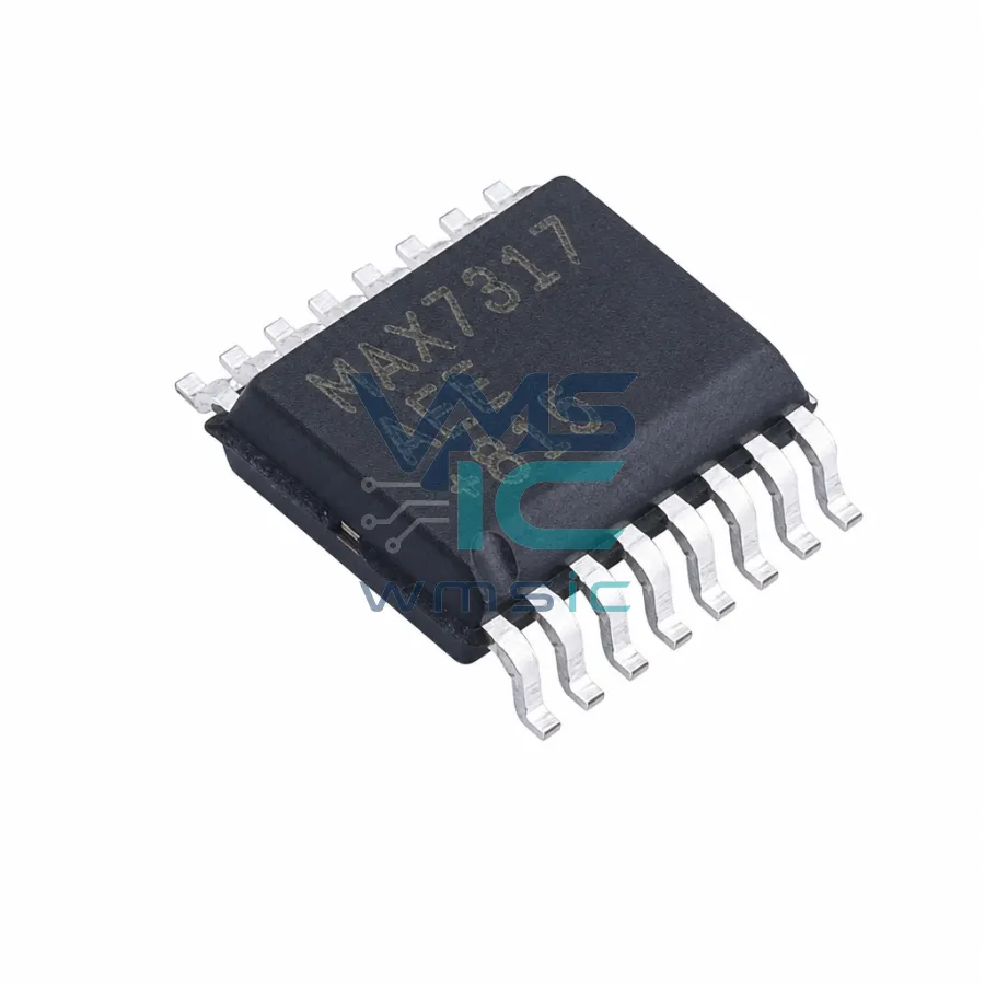 MAX7317AEE+ 10-Port SPI Interface I/O Expander with Overvoltage and Hot-Swap MAX7317AEE QSOP-16-150mil