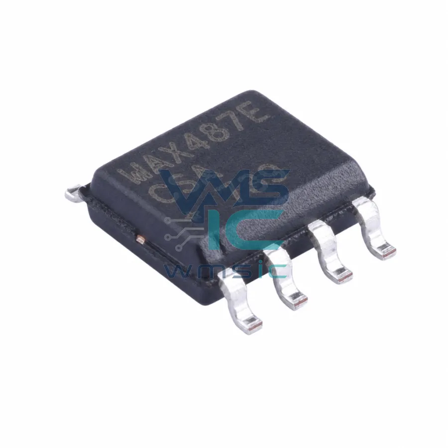 ±15kV ESD保护，限摆率，低功耗，RS-485/RS-422收發器 MAX487ECSA SOIC-8