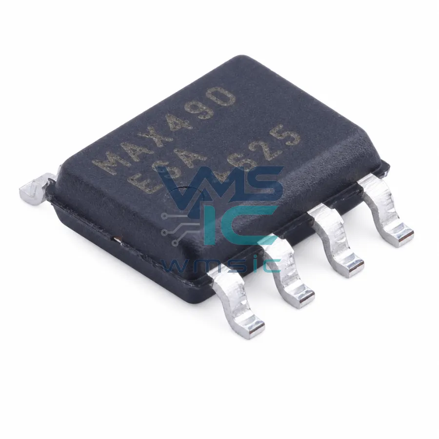 低功耗，限摆率 RS-485/RS-422 收發器 MAX490ESA SOIC-8