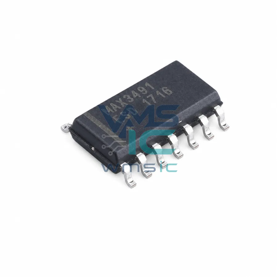3.3V供电，10Mbps和斜率限制的真RS-485/RS-422收發器 MAX3491ESD SOP-14