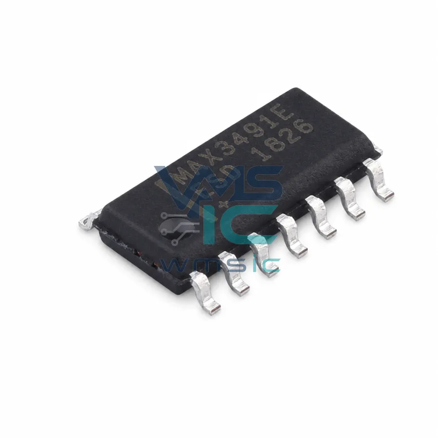 3.3V供电，±15kV ESD保护，12Mbps和限斜率真RS-485/RS-422收發器 MAX3491EESD SO-14