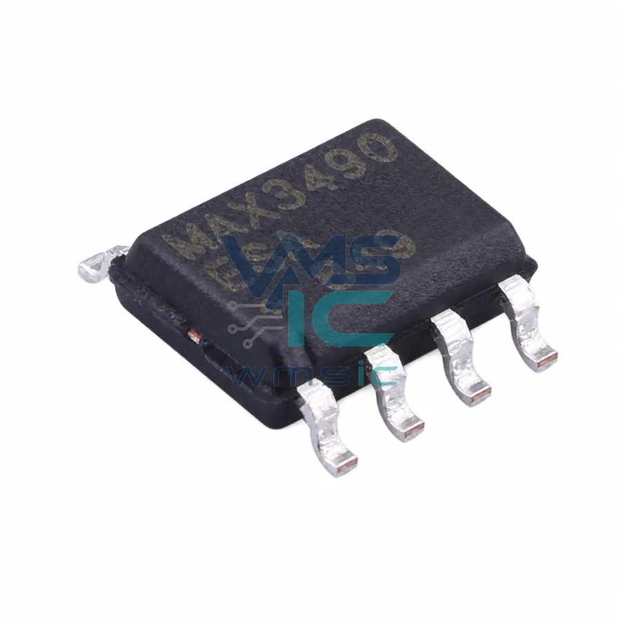 MAX3490 ESA+T 3.3V供电、10Mbps和斜率限制的真RS-485/RS-422收發器 MAX3490ESA SOIC-8