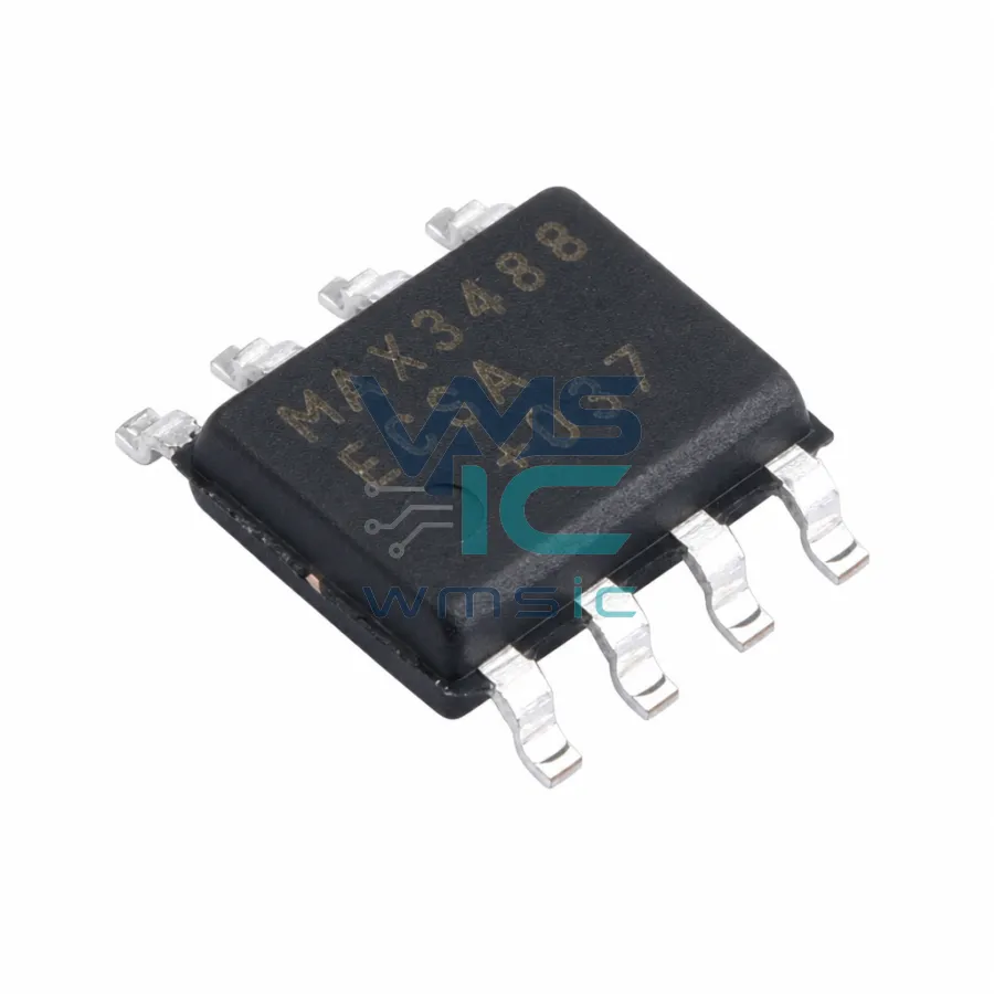 MAX3486E 3.3V供电，±15kV ESD保护，12Mbps和斜率限制的真RS-485/RS-422收發器 MAX3486ECSA SOIC-8