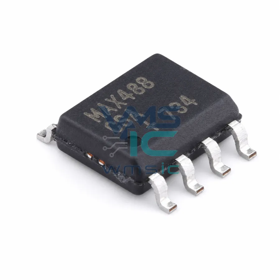 低功耗、限摆率、RS-485/RS-422收發器 MAX488CSA SOIC-8
