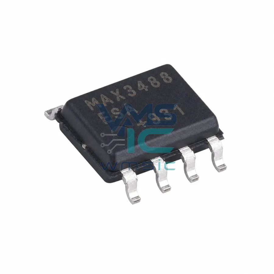 3.3V供电、10Mbps、限摆率、真RS-485/RS-422收發器 MAX3488ESA SOIC-8