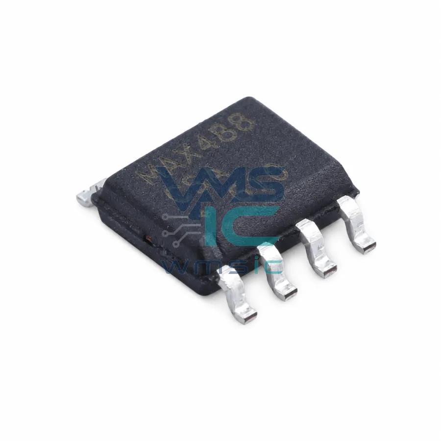 低功耗、限摆率、RS-485/RS-422收發器 MAX488CSA SOIC-8