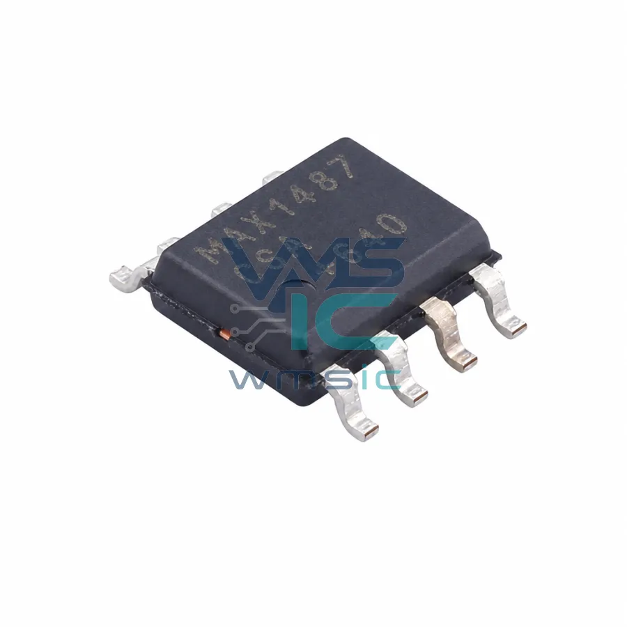 低功耗，斜率限制 RS-485/RS-422 收發器 MAX1487CSA SOIC-8