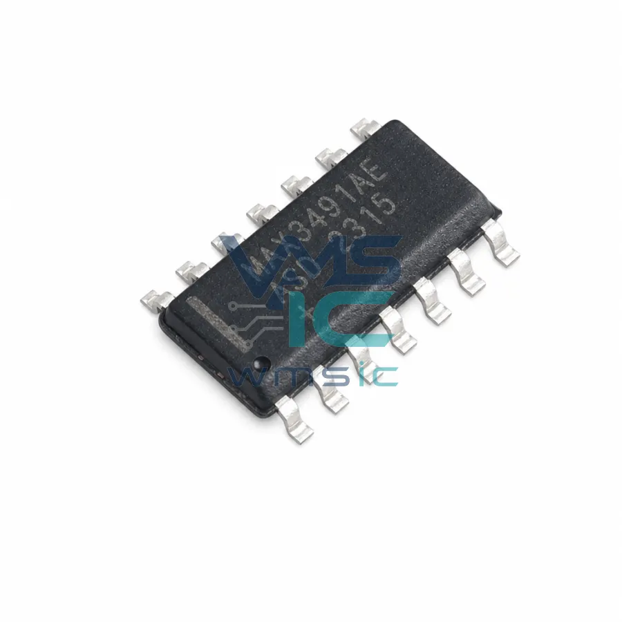 MAX3491AEASD+T 3.3V 20Mbps RS-485/RS-422 Interface Transceiver MAX3491AEASD SOIC-14