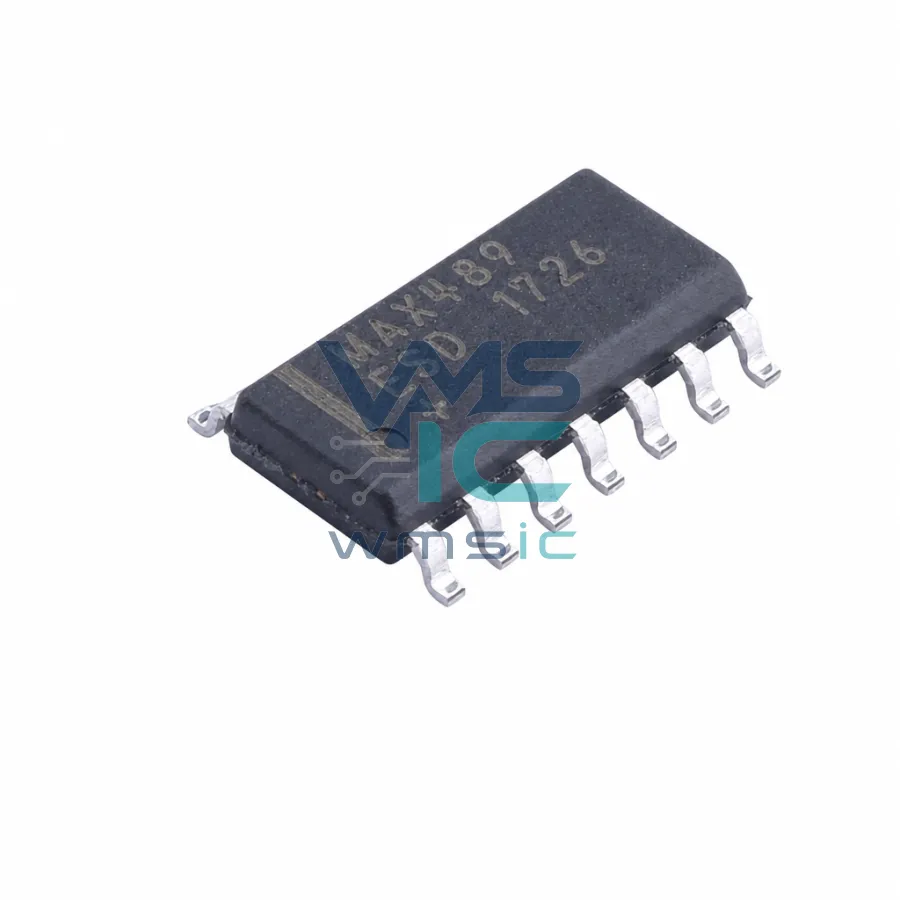 低功耗、限摆率、RS-485/RS-422收發器 MAX489ESD SOIC-14