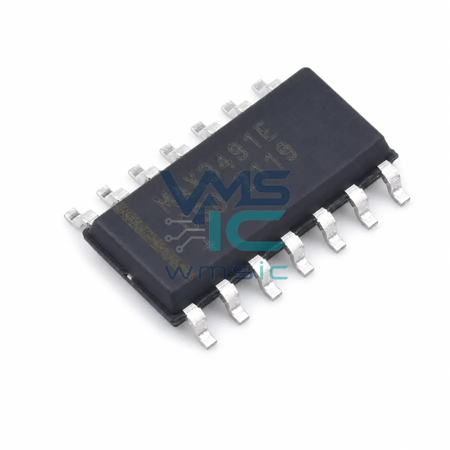 3.3V供电，±15kV ESD保护，12Mbps和上升時間受限的真正RS-485/RS-422收發器 MAX3491ECSD SOIC-14