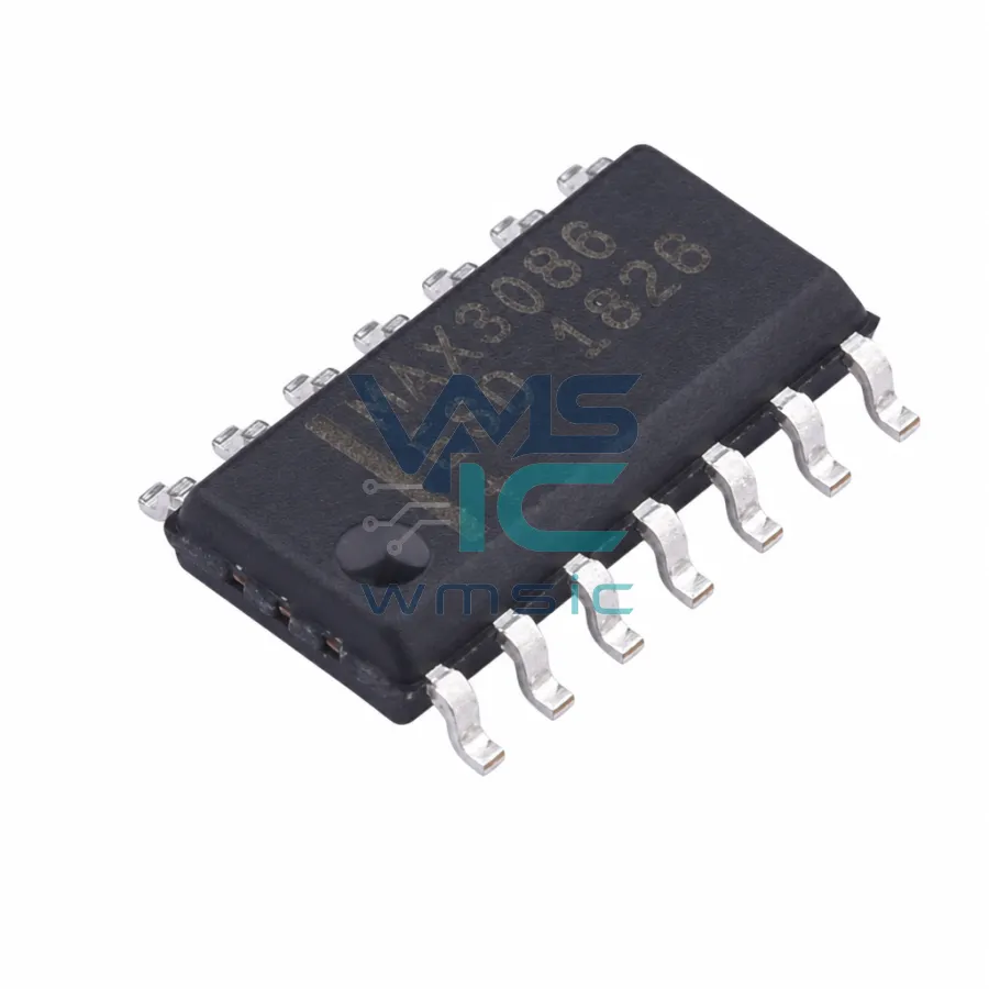 失效保护、高速(10Mbps)、限摆率、RS-485/RS-422收发器 MAX3086ESD SOIC-14