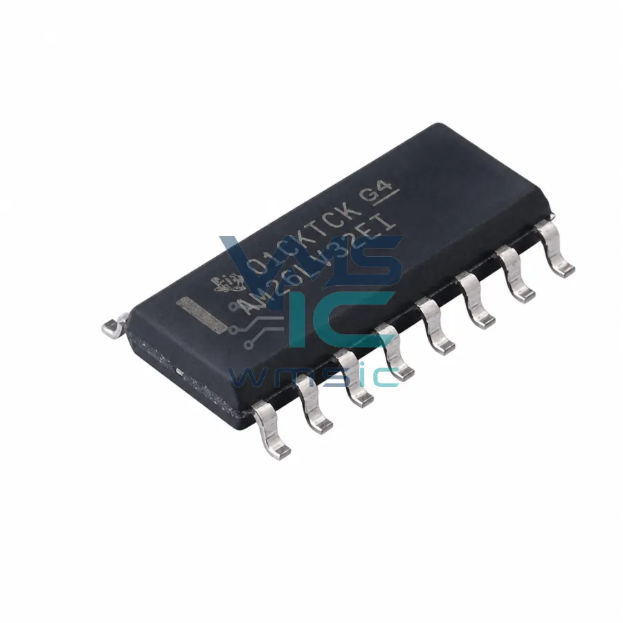 AM26LV32E 低电压高速四通道差分线接收器，带±15-KV IEC ESD保护 AM26LV32EIDR SOIC-16