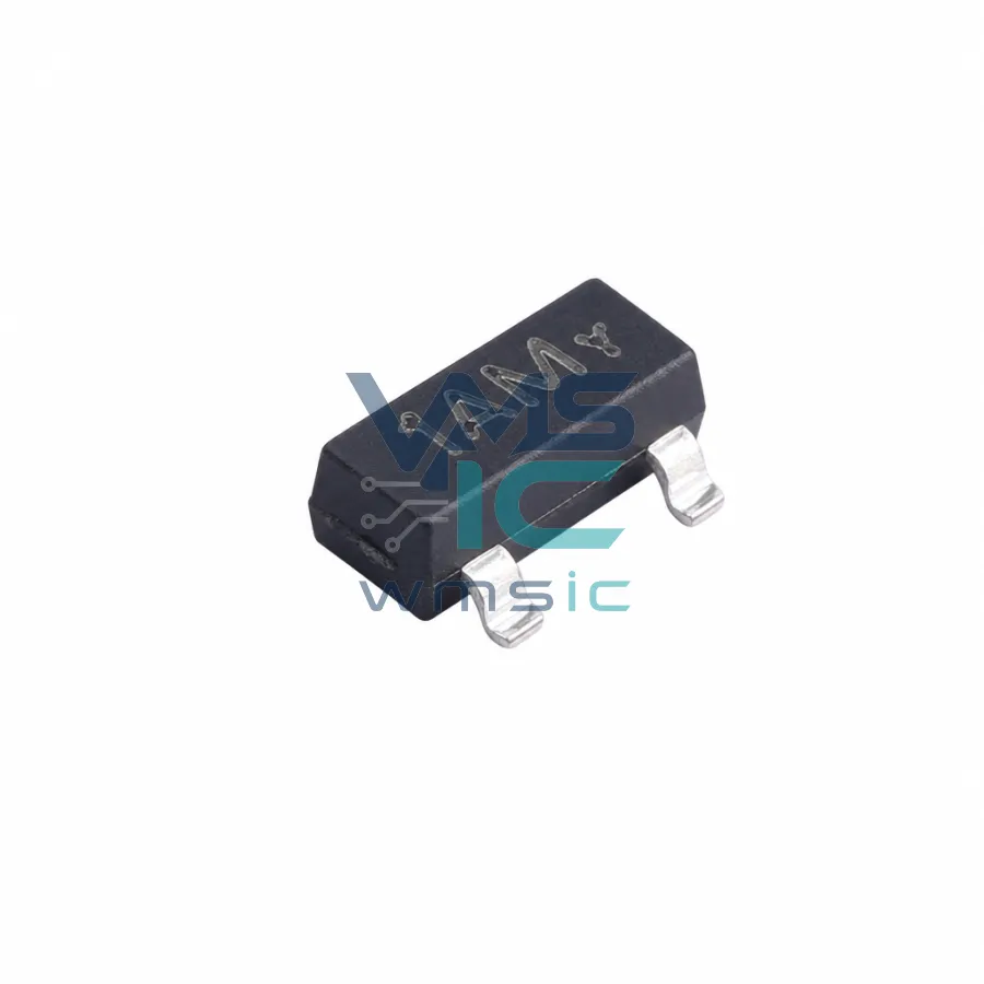 hfe=100~300 NPN 电流:200mA 电压:40V MMBT3904 SOT-23