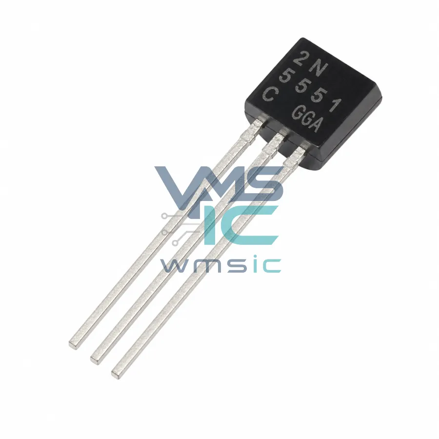 2N5551 NPN Transistor 0.6A 160V hFE 200-300 2N5551 TO-92