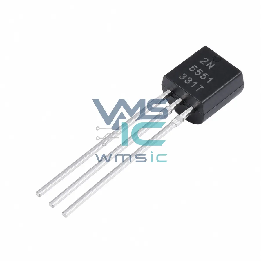2N5551-TA NPN Transistor 0.6A 160V hFE 150-200 2N5551 TO-92