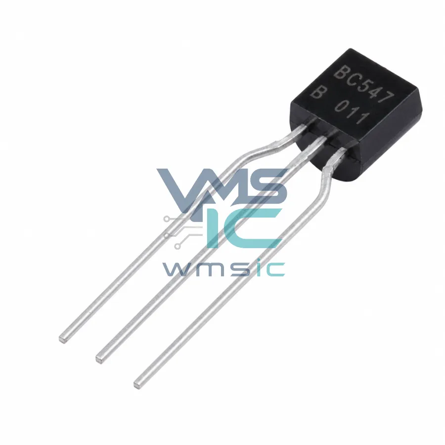 hfe=200~450 NPN 電流:100mA 電壓:45V BC547 TO-92