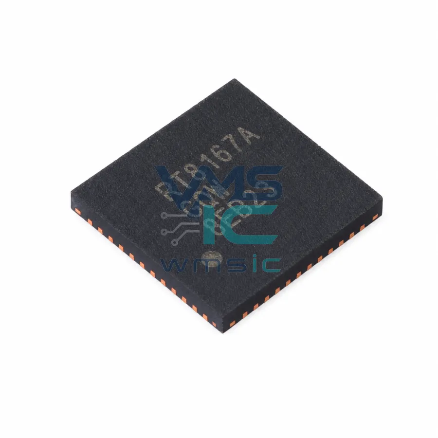 用於CPU核心/圖形處理器電源的双單相PWM控制器 RT8167AGQW QFN-48-EP(6x6)